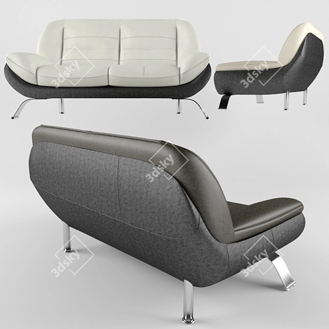 Mello Gala 2-Seater Sofa 3D model image 3