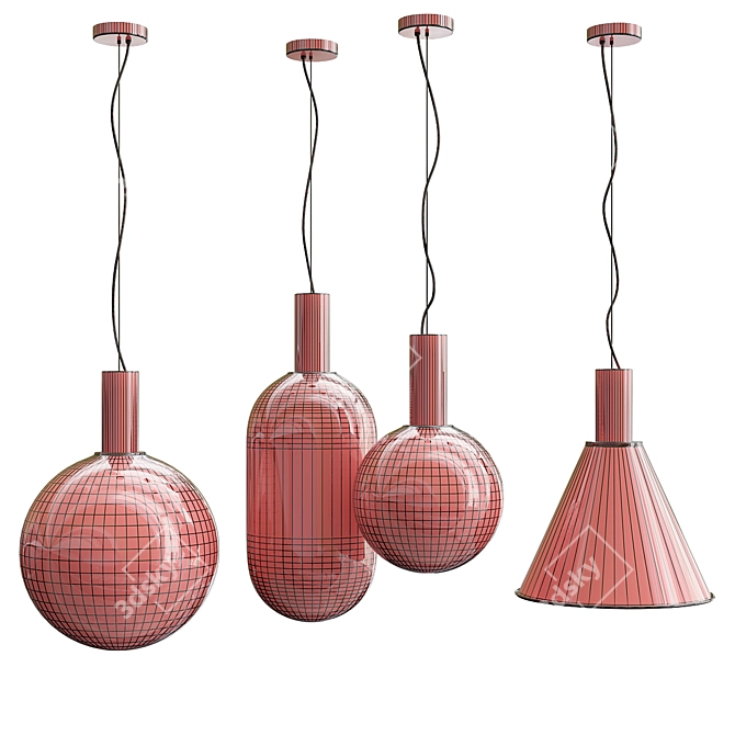 Captivating Bomma Smoke Pendant 3D model image 2