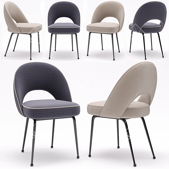 Tosconova Fifty Chair: Elegant and Versatile Seating 3D model image 1