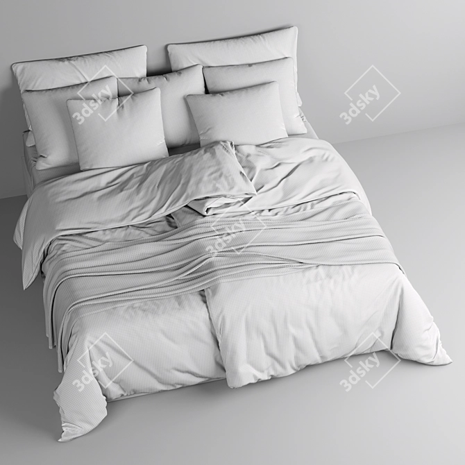 NORDLI Bed - Sleek and Spacious 3D model image 3