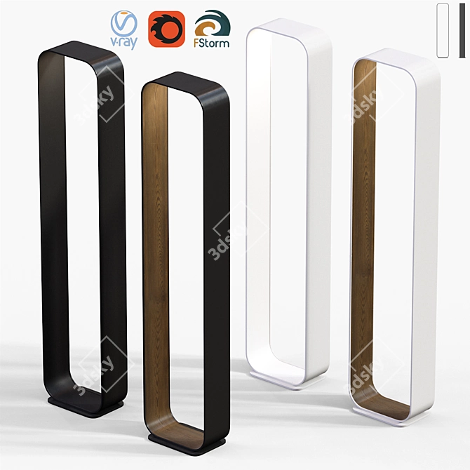 Adjustable Stand Light in Various Formats 3D model image 1