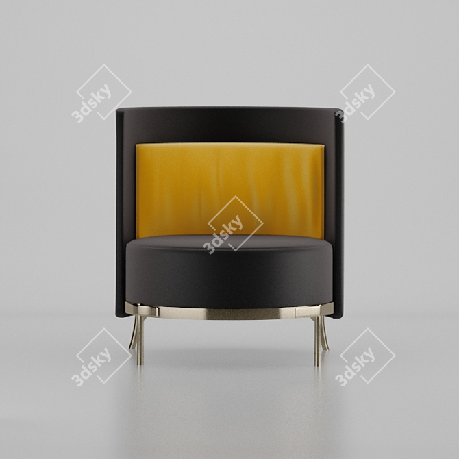 Elegant Minotti Tape Armchair 3D model image 4