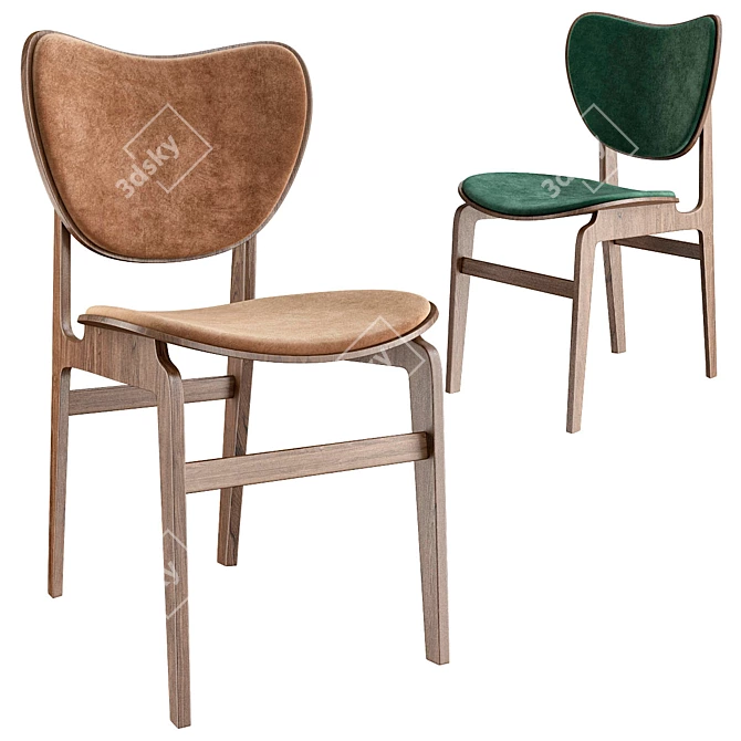 Elephant Chair - Sophisticated Scandinavian Design 3D model image 1