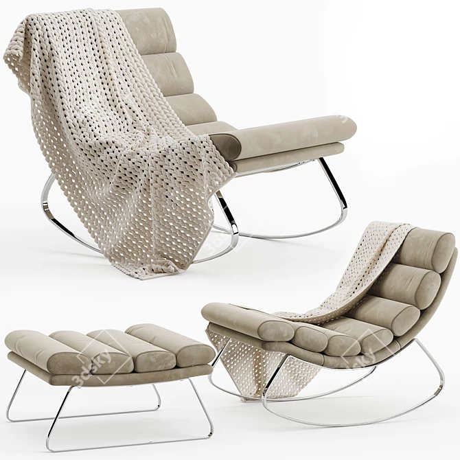 Monet Armchair: Elegant and Comfortable 3D model image 1