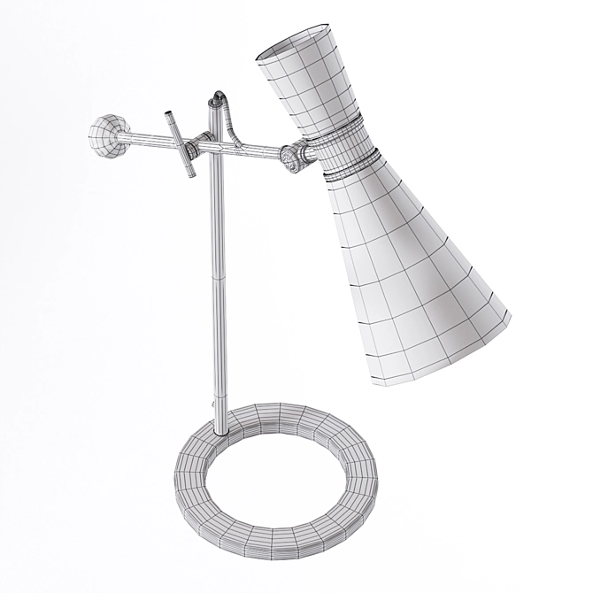 Elegant Villa Lumi Table Lamp 3D model image 3