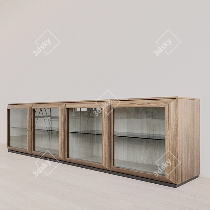 Modular Italian Wardrobe System: Porada Kvadro 3D model image 4