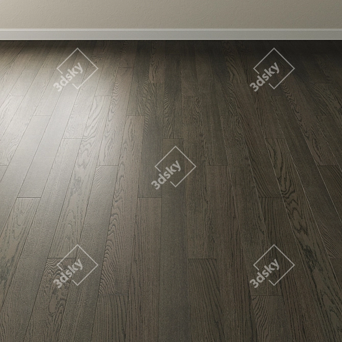 Title: Inspire North Sea Gray Oak Parquet 3D model image 2