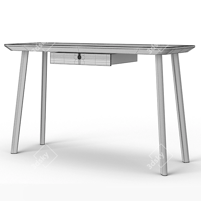 Sleek & Modern Ikea Lisabo Desk 3D model image 2