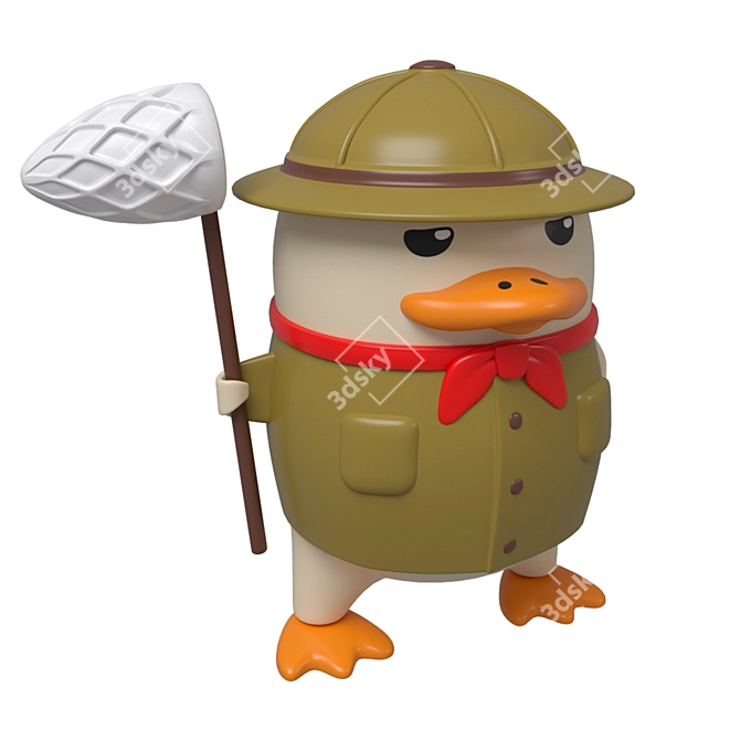 Whimsical Duckoo Figurines: Forest Frolic 3D model image 8