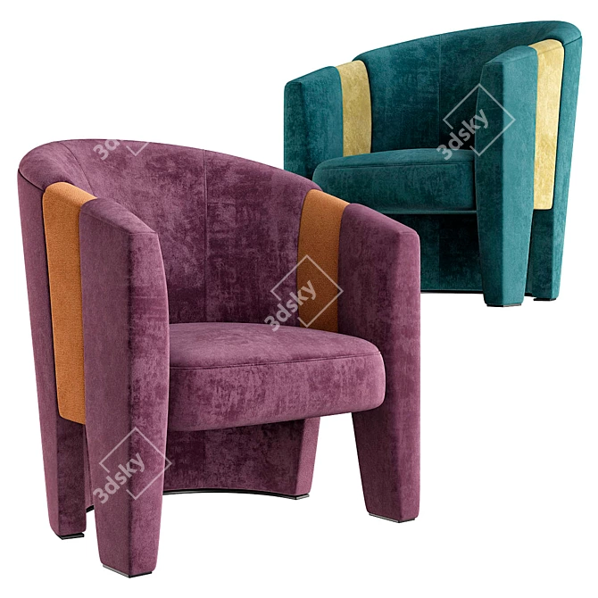 Customized Accent Chairs 3D model image 1