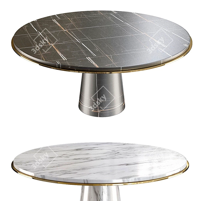 Sleek & Modern CASA Oliver Table 3D model image 1