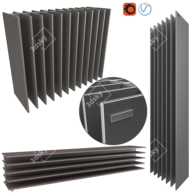 TT By Antrax: Modern, Efficient Radiator 3D model image 1
