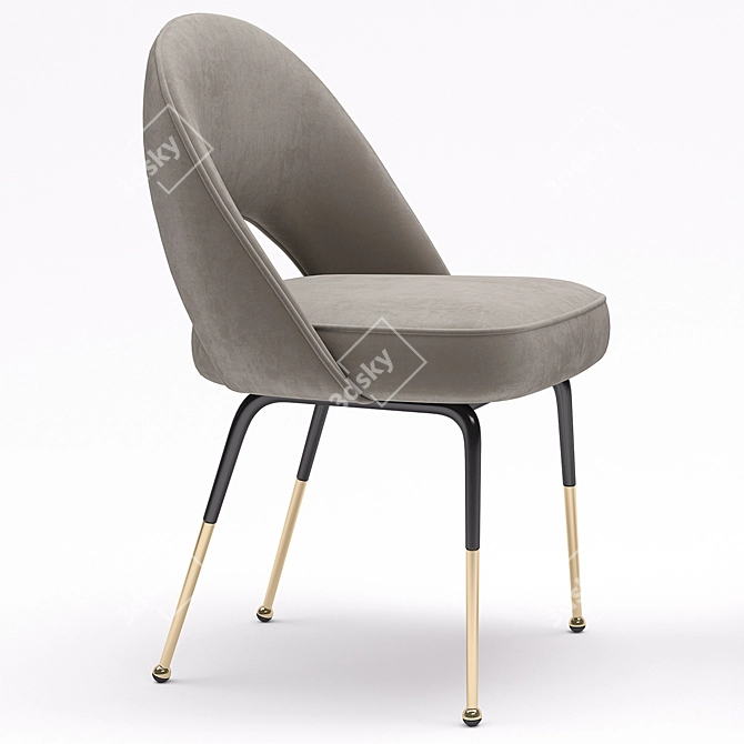 Tosconova Fifty Galvanic Chair: Sleek and Stylish Seating 3D model image 2