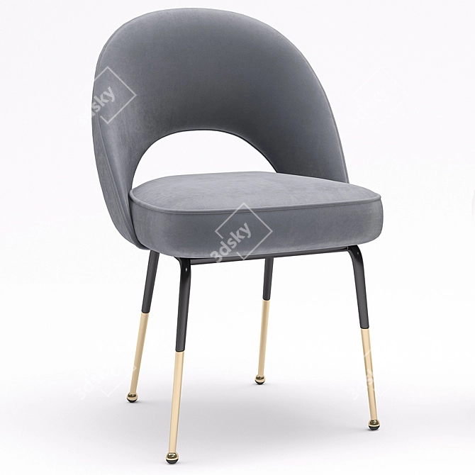 Tosconova Fifty Galvanic Chair: Sleek and Stylish Seating 3D model image 3