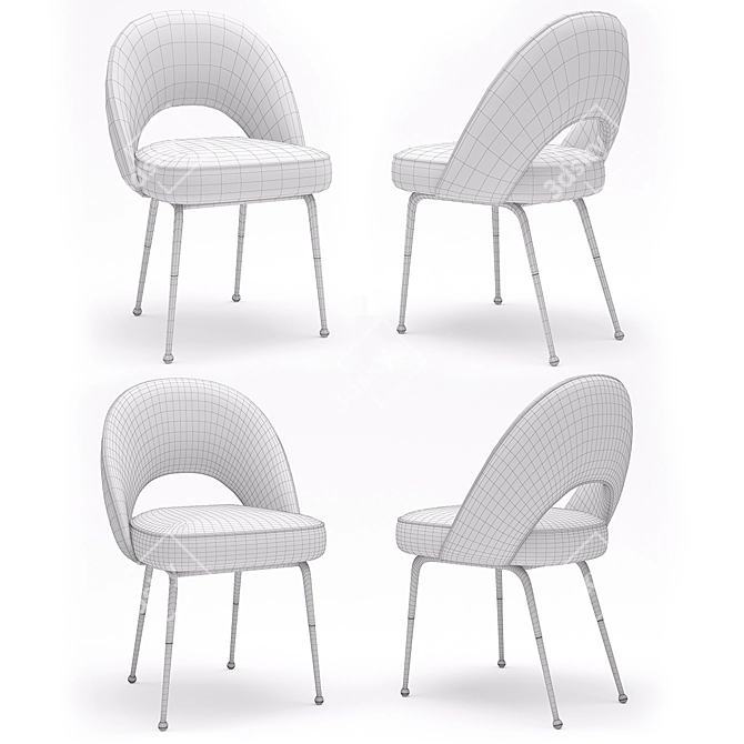 Tosconova Fifty Galvanic Chair: Sleek and Stylish Seating 3D model image 5