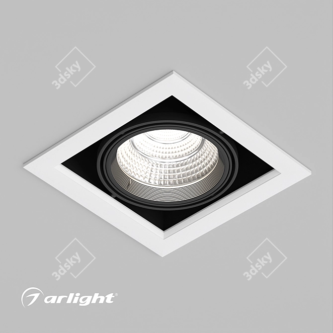 Adjustable Accent LED Recessed Downlight 3D model image 4