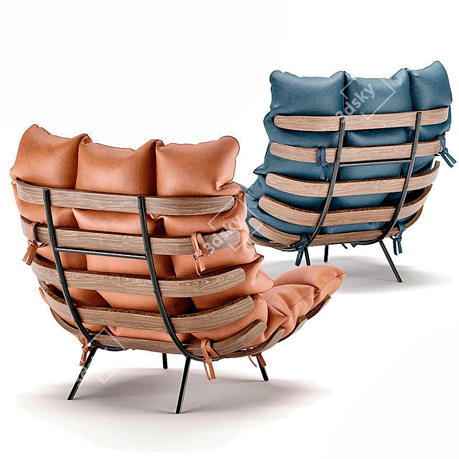 Versatile Armchair for Stylish Interiors 3D model image 4