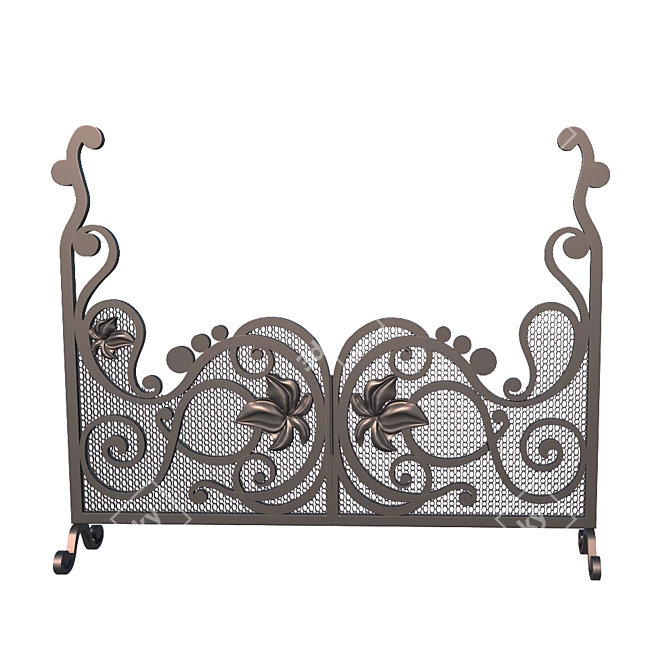 Fireplace Grill: Perfect Combination of Warmth and Grilling 3D model image 3