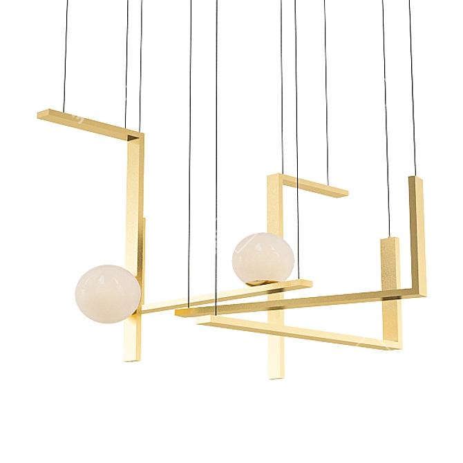 Modern Chandelier Collection 3D model image 5