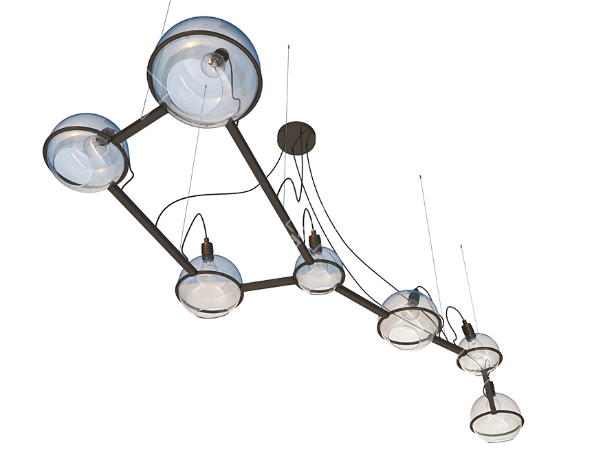 Stunning "Ursa Major" Chandelier 3D model image 1