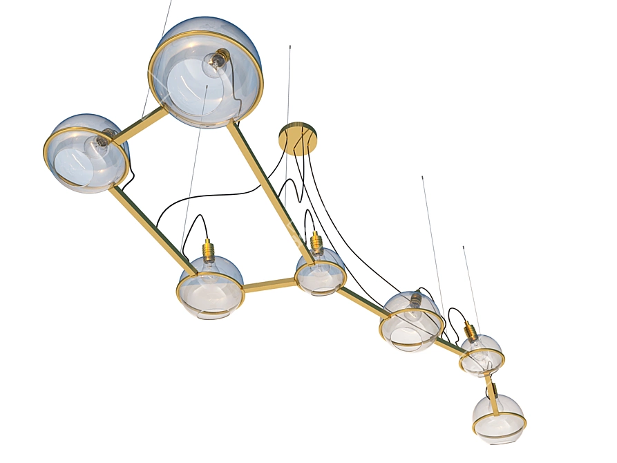 Stunning "Ursa Major" Chandelier 3D model image 2