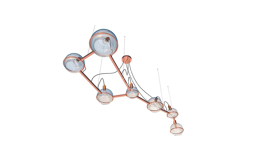 Stunning "Ursa Major" Chandelier 3D model image 8