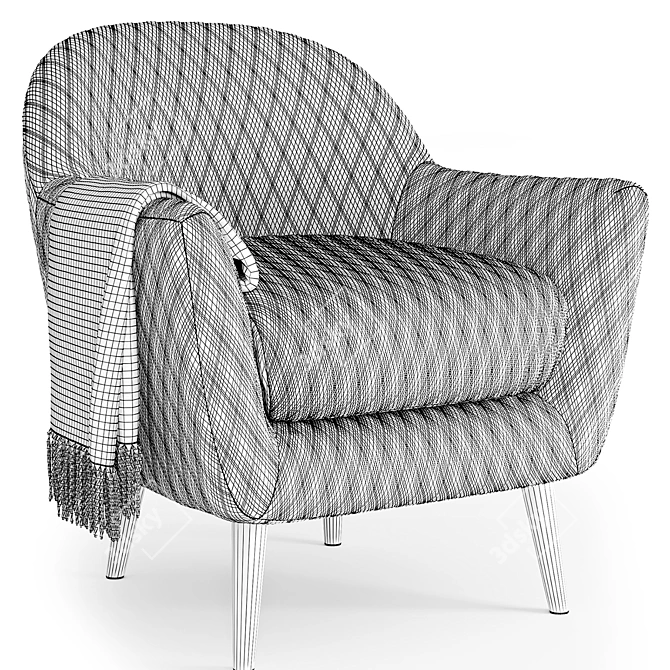 Deephouse Benelux Armchair 3D model image 4