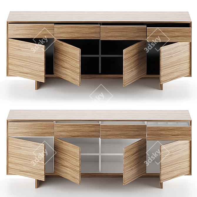 Elegant Pietro Buffet: Versatile and Stylish 3D model image 3