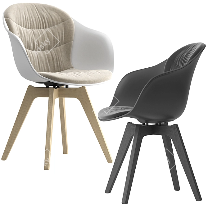 Modern BoConcept Adelaide Chair 3D model image 2