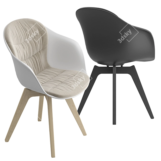 Modern BoConcept Adelaide Chair 3D model image 3