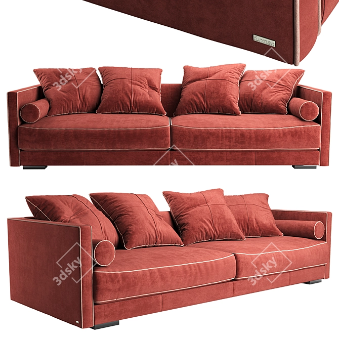 Comfort and Style Combined: Vogue Sofa 3D model image 4