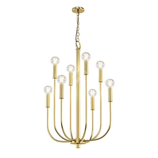 Modern Chandelier Collection: Set135 3D model image 2