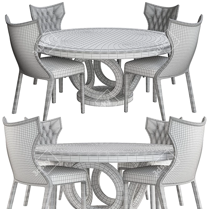 Elegant Francesco Molon Set 3D model image 2