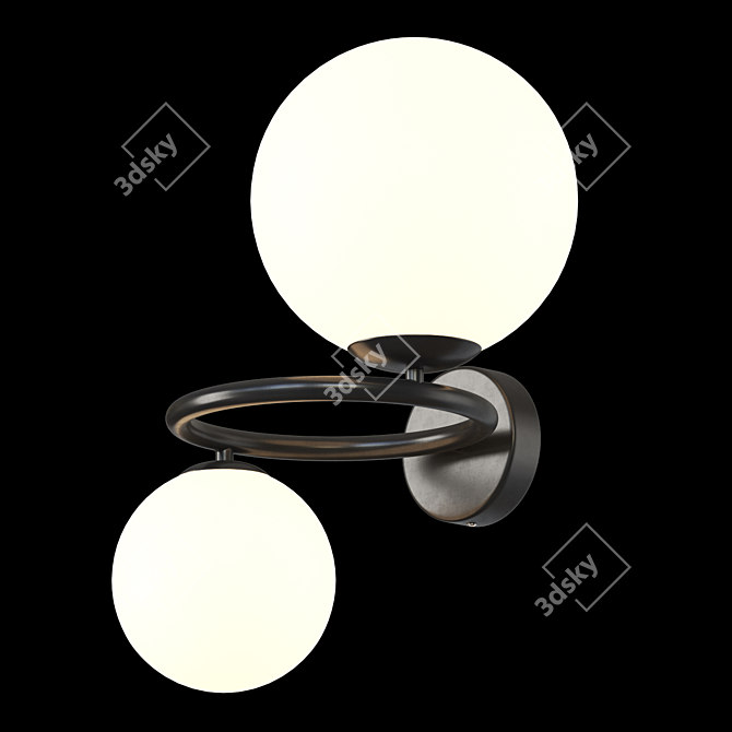 Poldi Wall Lamp: Stylish Illumination 3D model image 2
