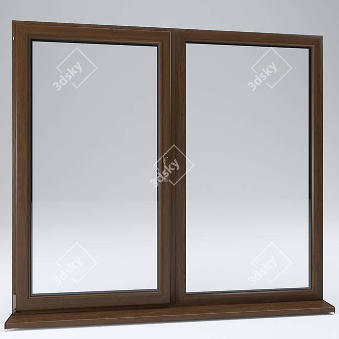 Title: Adjustable Multi-UVW Window 3D model image 1