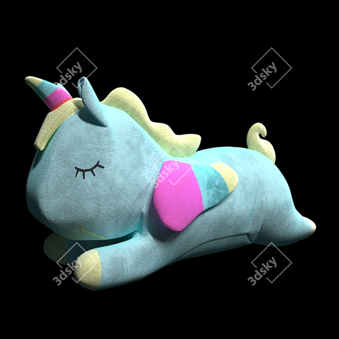 35cm Soft Unicorn Toy 3D model image 1