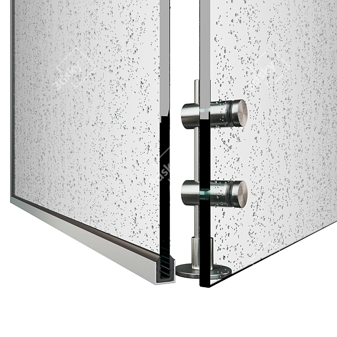 Sleek Shower Haven 3D model image 7