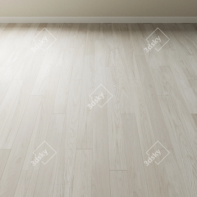 Bleached Albatros Oak Parquet 3D model image 2