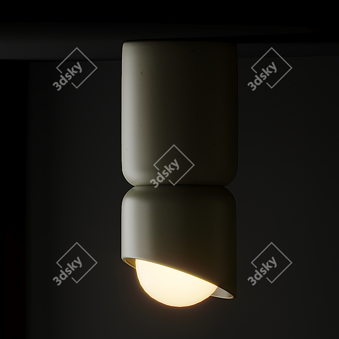 TERRA 1.5 Ceiling Lamp: Elegant Illumination by MARZ 3D model image 4