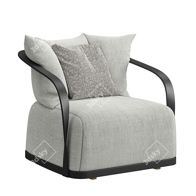 Elegant Tango Armchair Exclusively by Atmosphera 3D model image 1