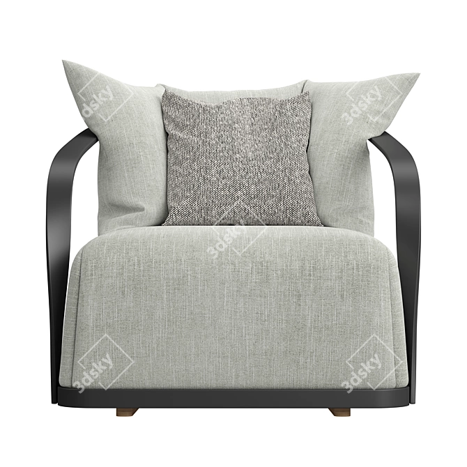 Elegant Tango Armchair Exclusively by Atmosphera 3D model image 2