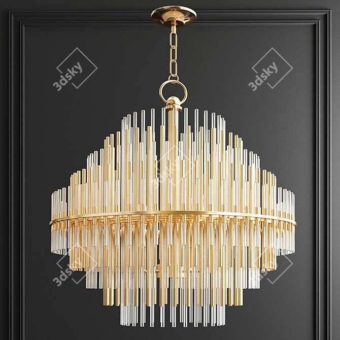 Luxury Chandelier Collection: Gala, Serip Aqua, Crown Major, RH Emile 3D model image 3
