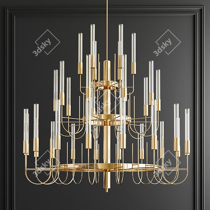 Luxury Chandelier Collection: Gala, Serip Aqua, Crown Major, RH Emile 3D model image 4