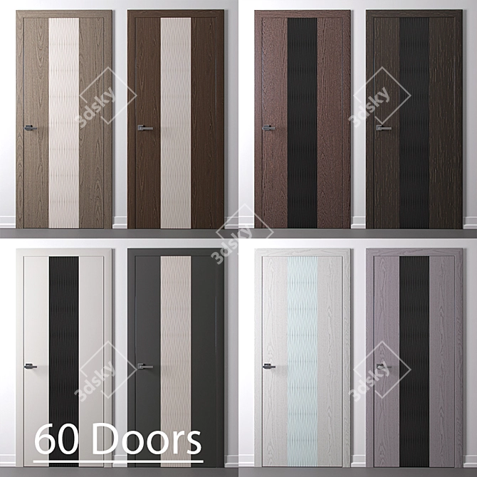 Title: Sofia Rain Door: Customize Your Style 3D model image 1