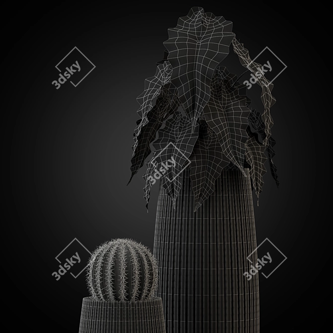 Elegant Plants: Fleur ami LINES 3D model image 5