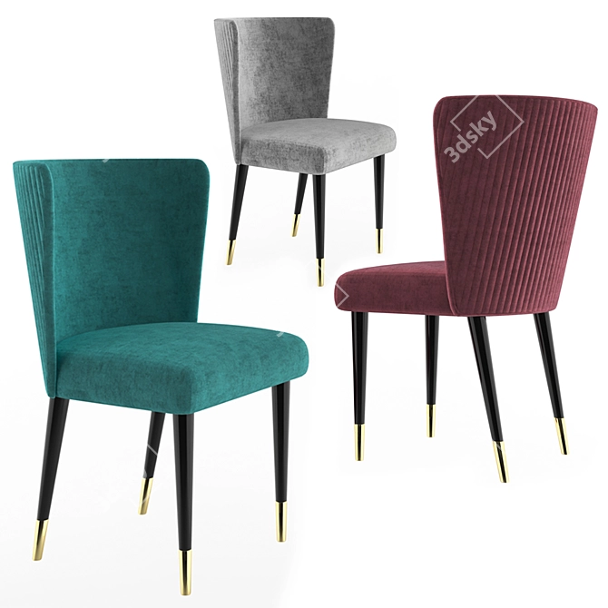 Transformable Chair with Changing Colors NYC 3D model image 1