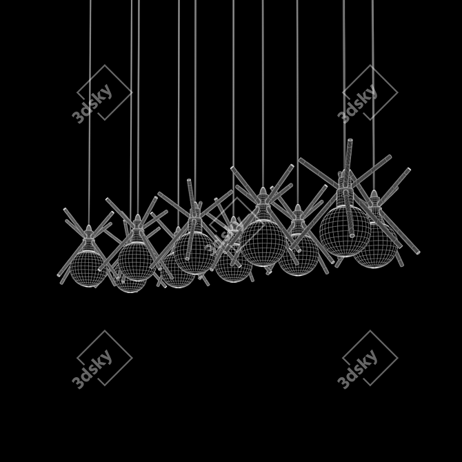 Elegant Beale Pendant Light 3D model image 3