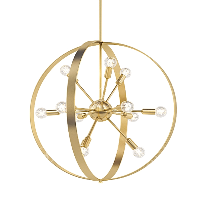 Modern Chandelier Collection 3D model image 5