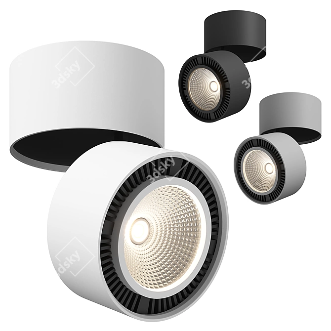 Forte Muro Lightstar: Sleek Surface-Mounted Light 3D model image 1