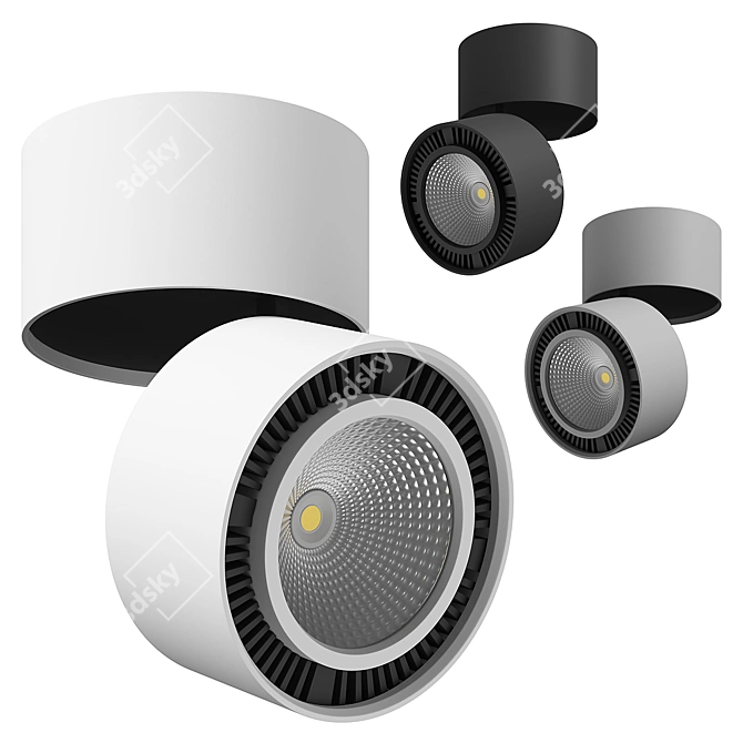 Forte Muro Lightstar: Sleek Surface-Mounted Light 3D model image 2
